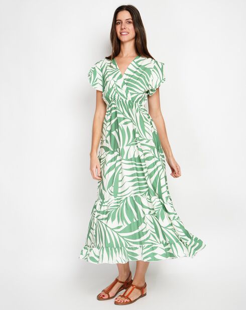 Robe en Lin mélangé Charlie menthe