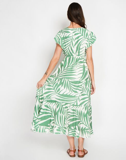 Robe en Lin mélangé Charlie menthe