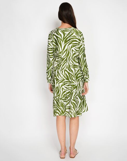 Robe en Lin mélangé Carmen menthe