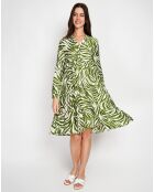 Robe en Lin mélangé Carmen menthe