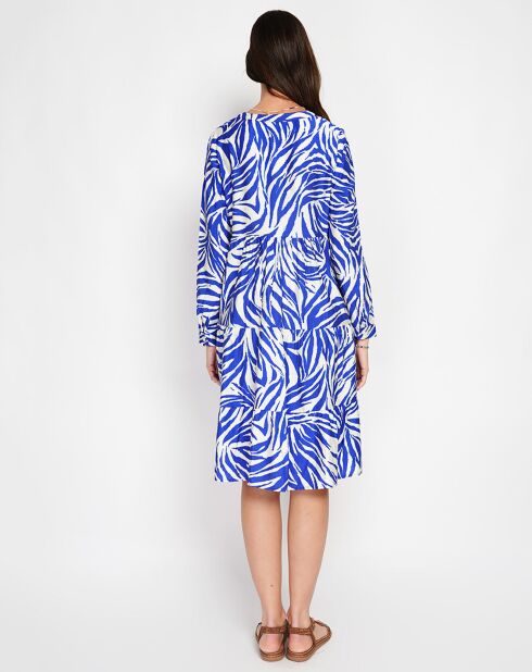 Robe en Lin mélangé Carmen royal