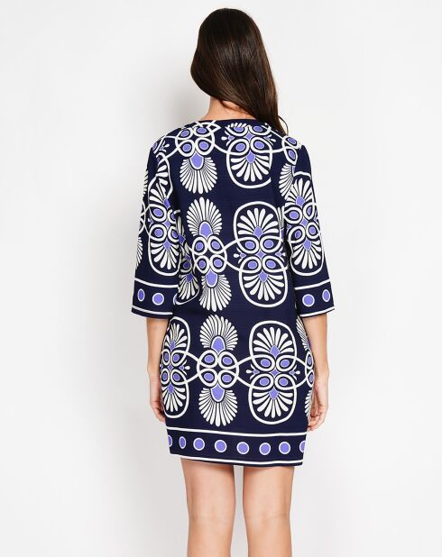 Robe en Lin mélangé Charlotte marine