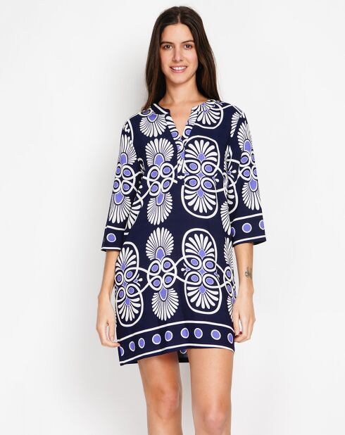 Robe en Lin mélangé Charlotte marine