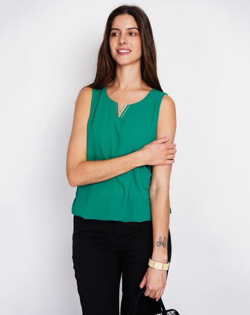 Top Clémence emeraude