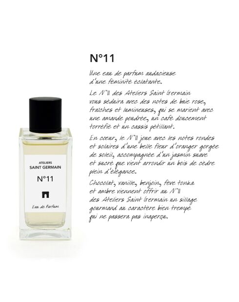 Eau de Parfum n°11 100 ml avec Trousse de toilette noire