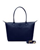 Sac porté épaule Etretat grand modèle bleu marine - 43x25x19 cm