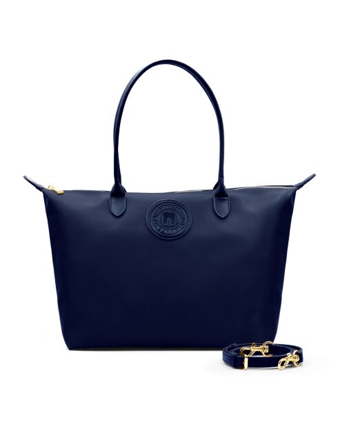Sac porté épaule Etretat grand modèle bleu marine - 43x25x19 cm