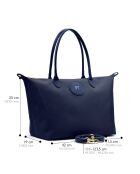 Sac porté épaule Etretat grand modèle bleu marine - 43x25x19 cm