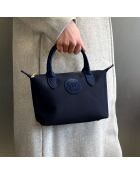 Sac à main Etretat petit modèle bleu marine - 24x15x11 cm