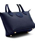 Sac à main Etretat petit modèle bleu marine - 24x15x11 cm