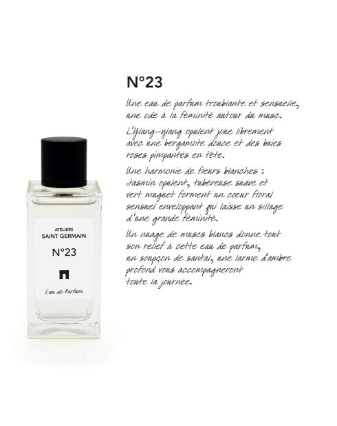 Eau de parfum N°23 avec Trousse de toilette noire