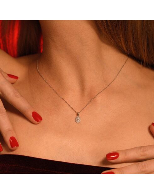 Pendentif Alessia Diamants 0.244 ct or blanc