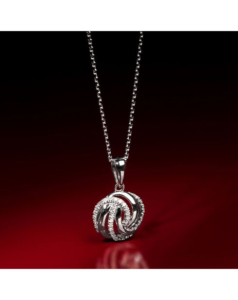 Augenanhänger aus 0,09 Karat Weißgold mit Diamant