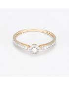 Elbe Diamantring 0,18 Karat Gelbgold