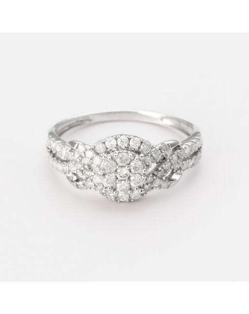 Bague Jasmin Diamant 0.504 ct or blanc