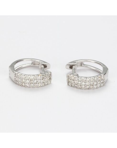 Boucles d'oreilles Tremiti Diamant 0.29 ct or blanc