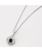 Silent Night Diamant 0,046 Karat und Saphir 0,25 Karat Weißgold