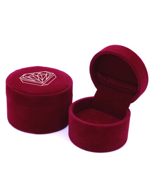Bague Douce Nuit Diamant 0.046 ct & Saphir 0.25 ct or blanc