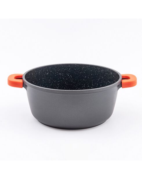 Faitout anti-adhésif céramique Greblon CK2 induction noir - D.24 cm