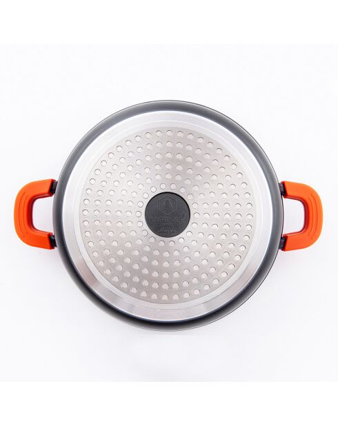 Faitout anti-adhésif céramique Greblon CK2 induction noir - D.24 cm