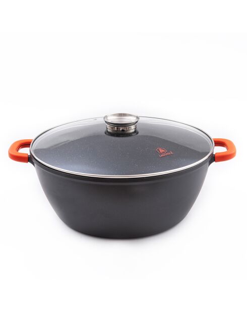 Faitout anti-adhésif céramique Greblon CK2 induction noir - D.44 cm