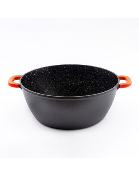 Faitout anti-adhésif céramique Greblon CK2 induction noir - D.44 cm