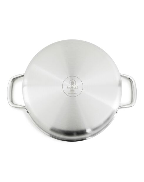 Sautoir triplex avec couvercle Blackcube argenté - 4.8 L