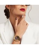 Montre Femme Burgundy en Cuir marron
