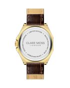 Montre Femme Burgundy en Cuir marron