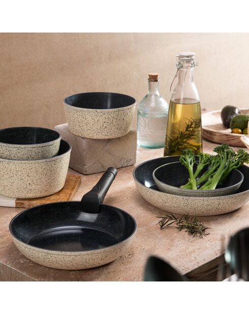 3 sartenes verdes de jade