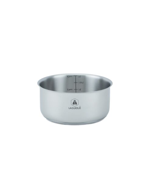 3 Casseroles amovible induction argentées