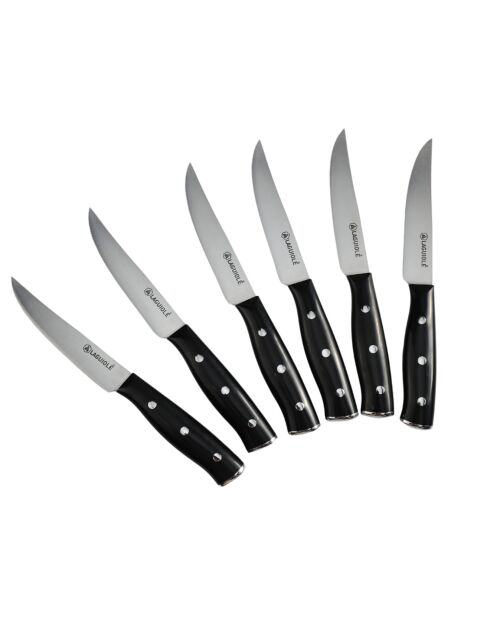 6 Couteaux Gleam noirs