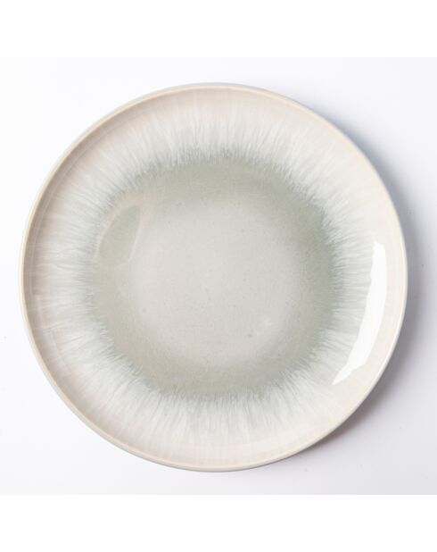 Service de Table en Grès Réactif Iris - 12 Pièces bleu/gris