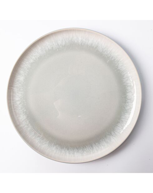 Service de Table en Grès Réactif Iris - 12 Pièces bleu/gris