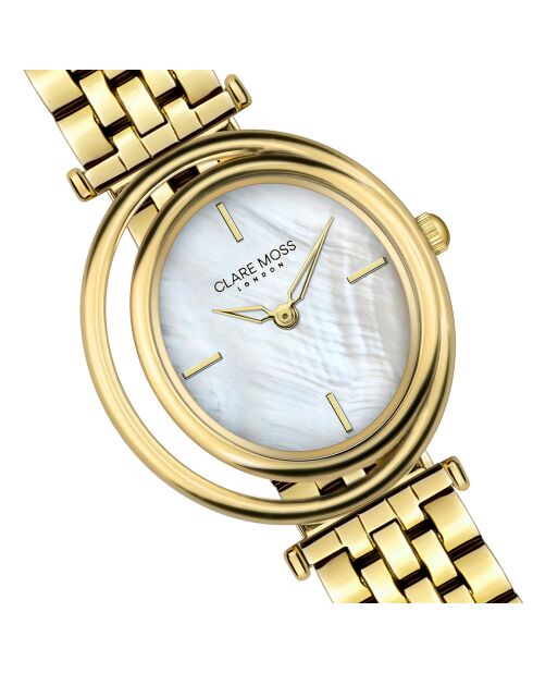 Montre Femme Clare Pearl en Acier dorée