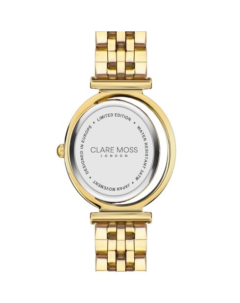 Montre Femme Clare Pearl en Acier dorée