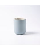 4 Tasses en Grès Réactif Iris bleu/gris - 290 ml