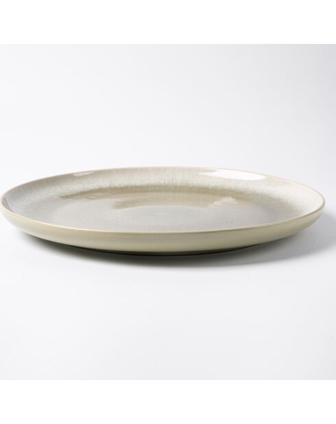 Juego de vajilla de gres reactivo Green Iris - 12 piezas -