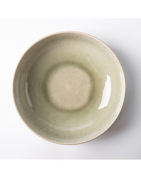 Insalatiera Green Iris Reactive in gres - D.21,5 cm
