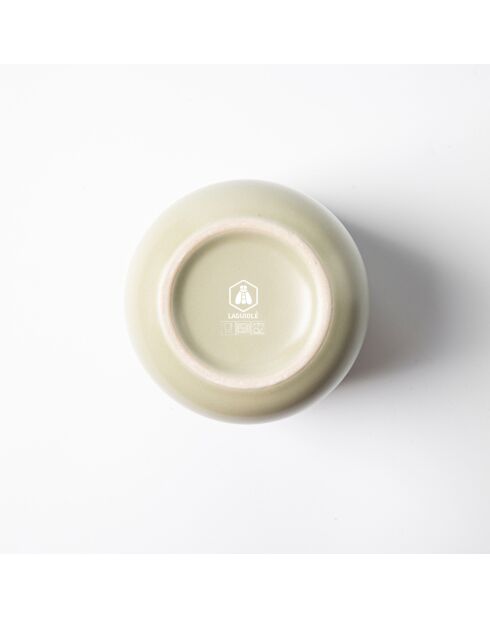 4 Tasses en Grès Réactif Iris vertes - 290 ml