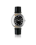 Montre Femme Clare Petite en Cuir noire