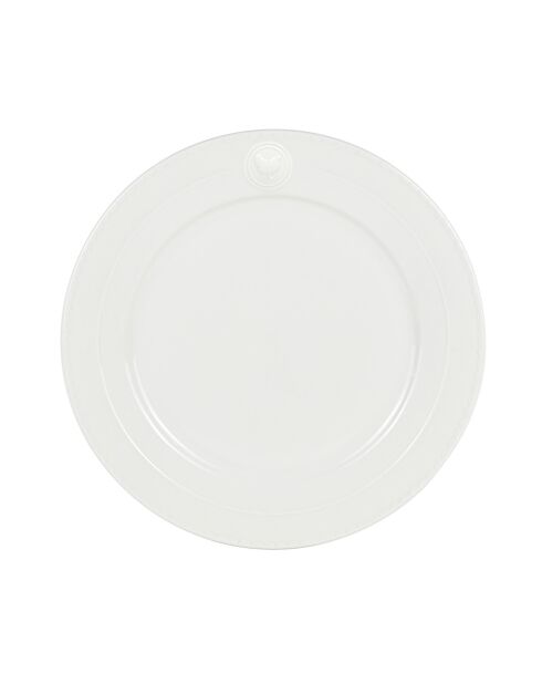 Set de vajilla Gallus de porcelana blanca - 18 piezas