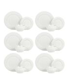 Service à table en Porcelaine Gallus blanc - 18 Pièces
