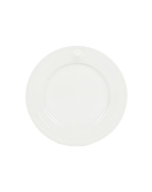 Set de vajilla Gallus de porcelana blanca - 18 piezas