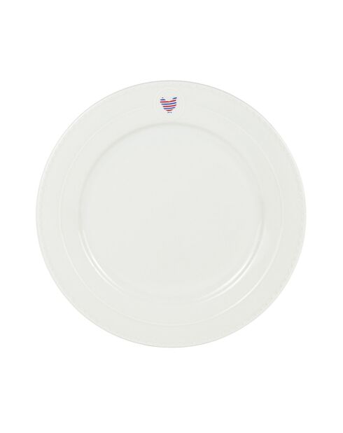 Set de vajilla Gallus de porcelana blanca - 18 piezas