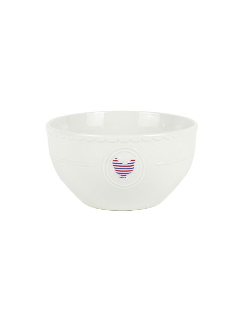 Set de vajilla Gallus de porcelana blanca - 18 piezas