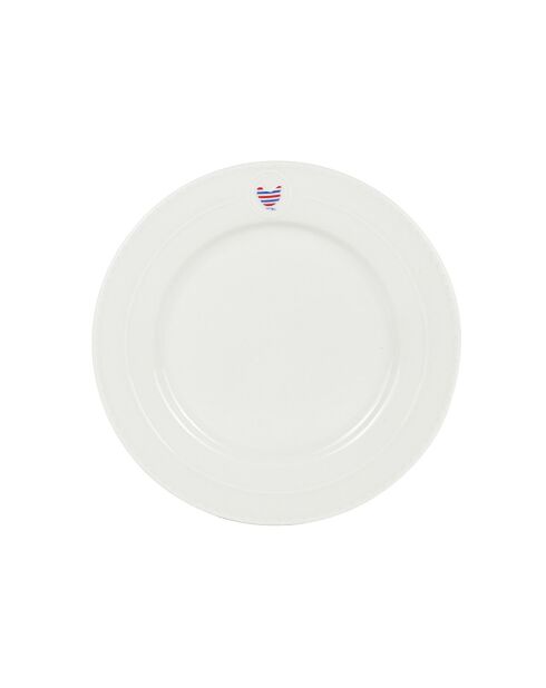 Set de vajilla Gallus de porcelana blanca - 18 piezas