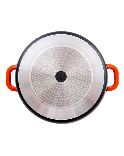 Faitout anti-adhésif céramique Greblon CK2 induction noir - D.36 cm