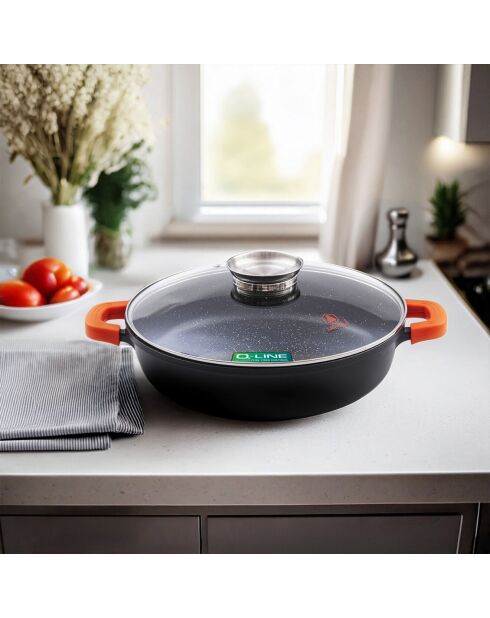 Sautoir anti-adhésif céramique Greblon CK2 induction noir - 5.5 L