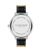 Montre Femme Rose en Cuir noire